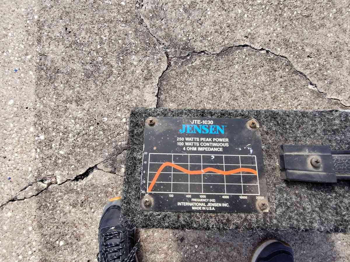 vintage Jensen jte 1030 portable car speakers