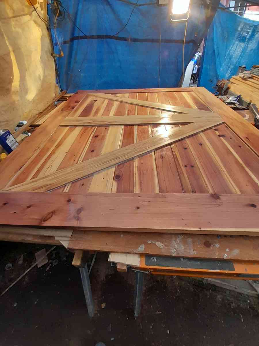 2 Redwood sliding barn doors 74x84 inches each other sizesto