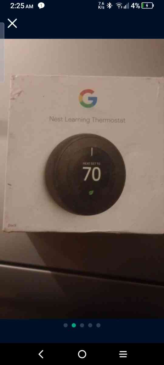 Google nest learning thermostat and sensor