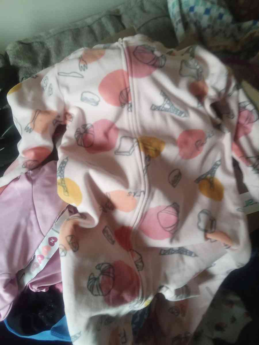 Girls footie pajamas