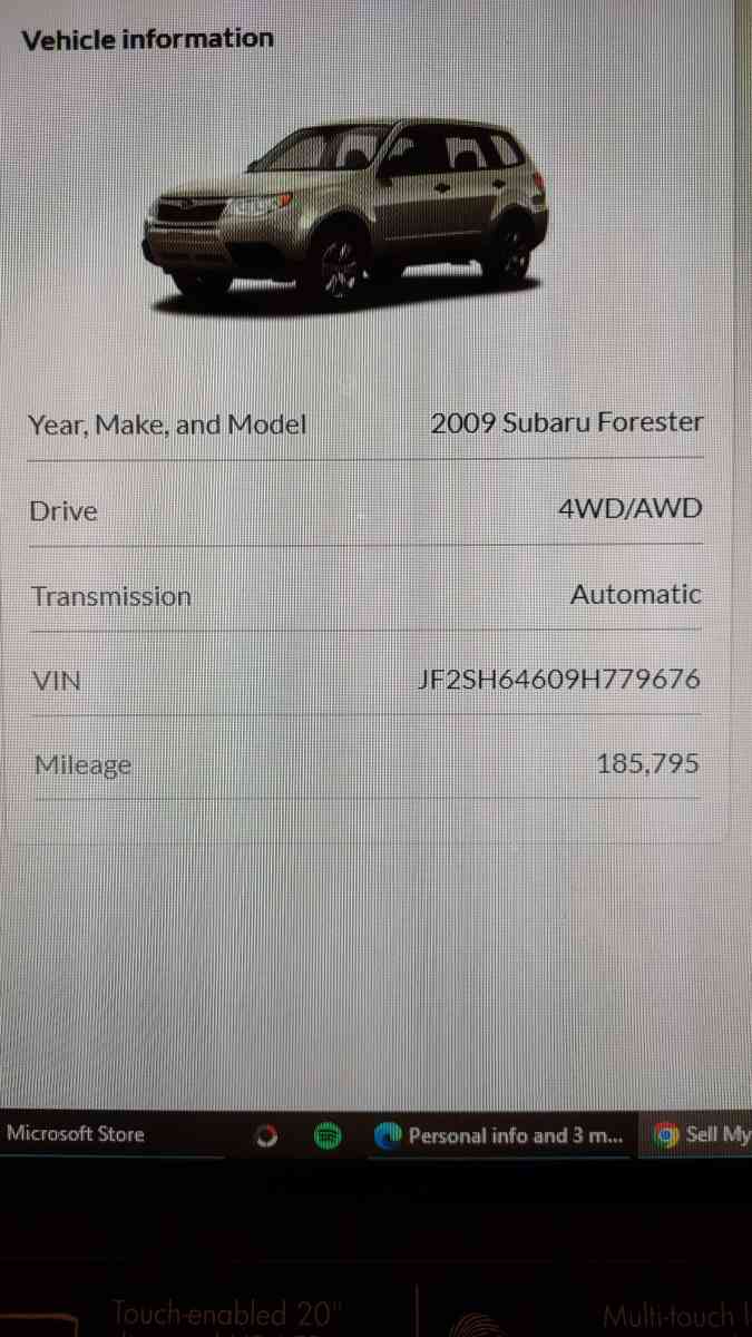 2009 Subaru Forester xL 25