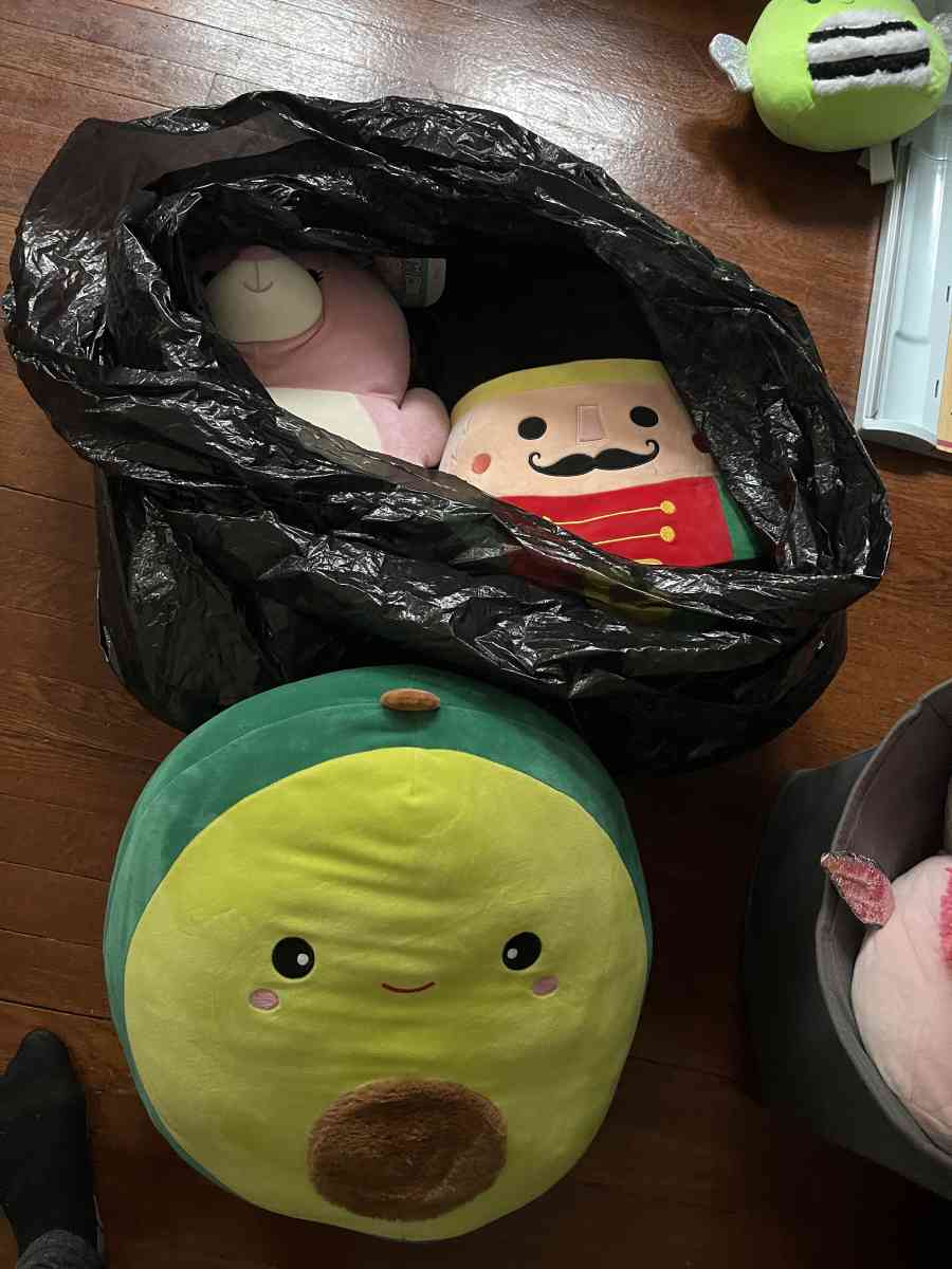 LARGE black bag filled with squishmallows