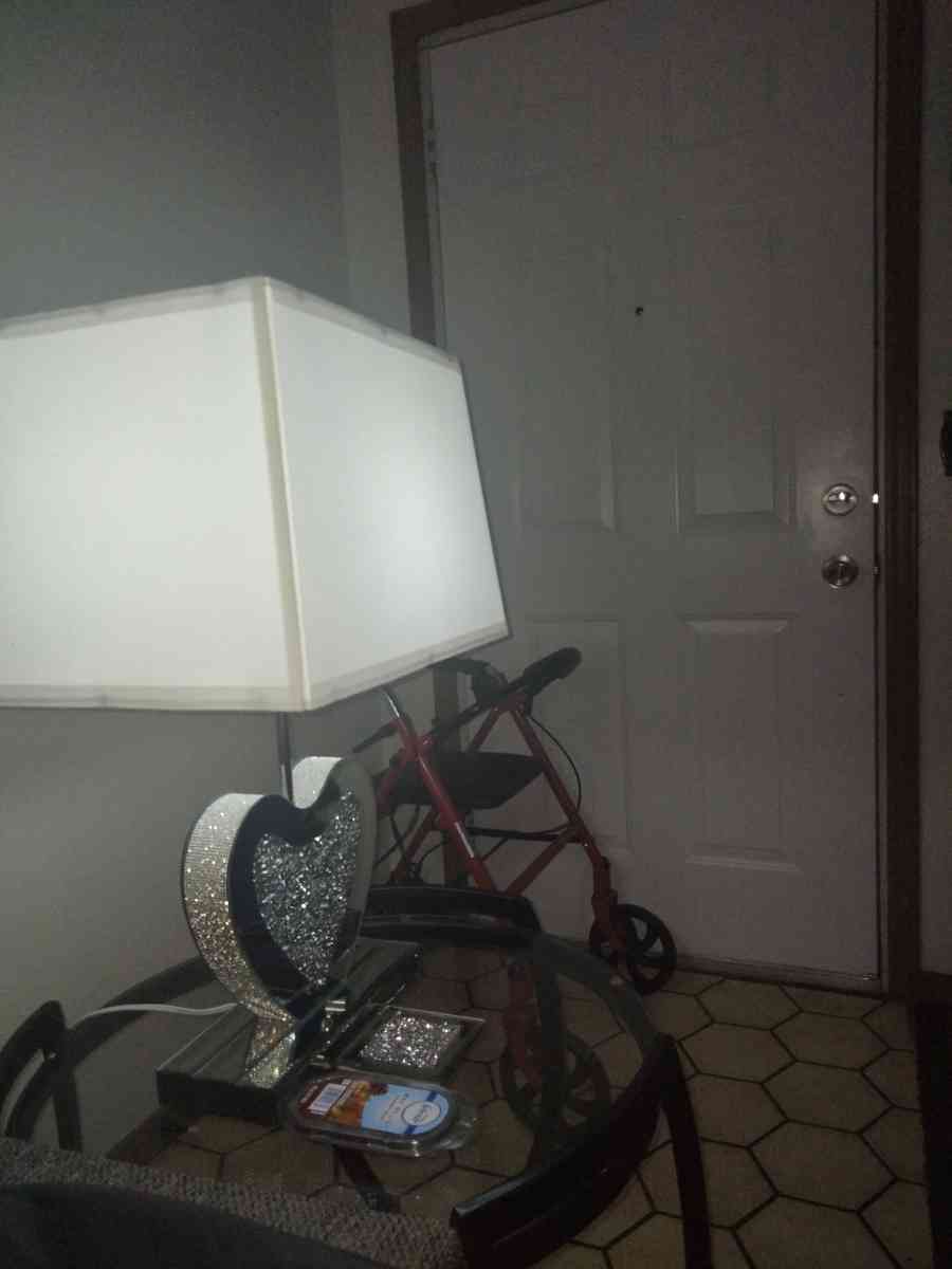 2 diamond crushed lamps new