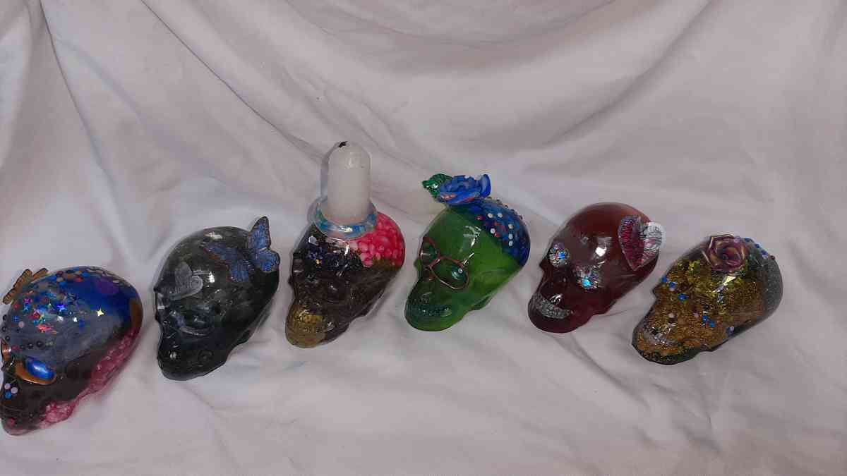 Original Day of the Dead Handcrafted Skulls Medium