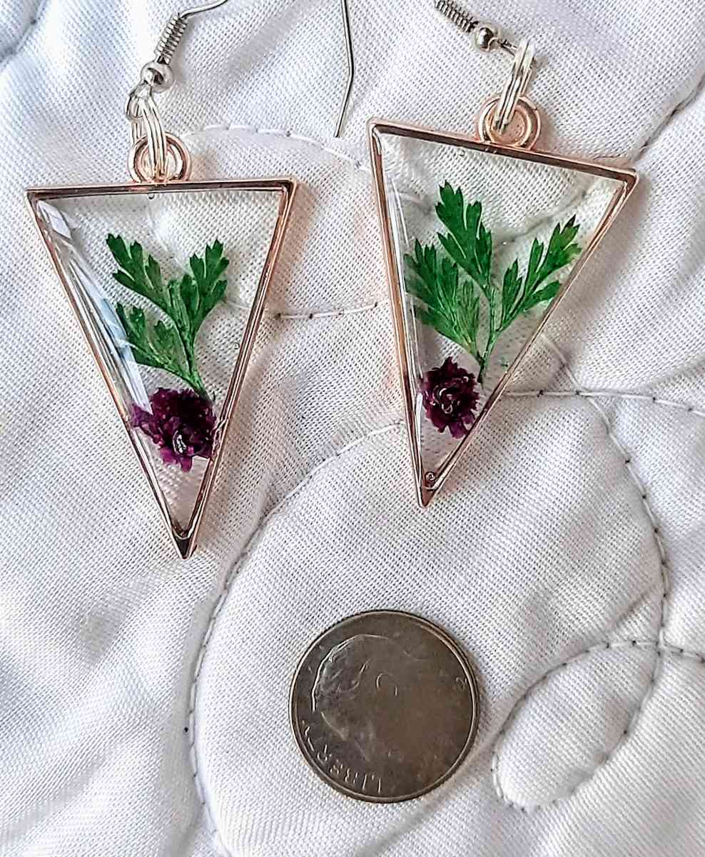 Handcrafted Clear based Earrings