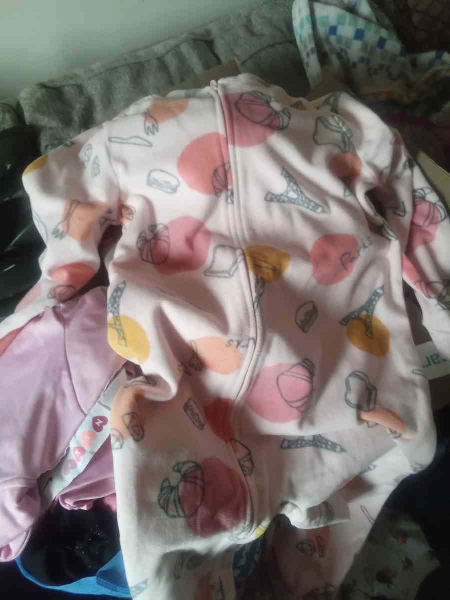 Girls footie pajamas