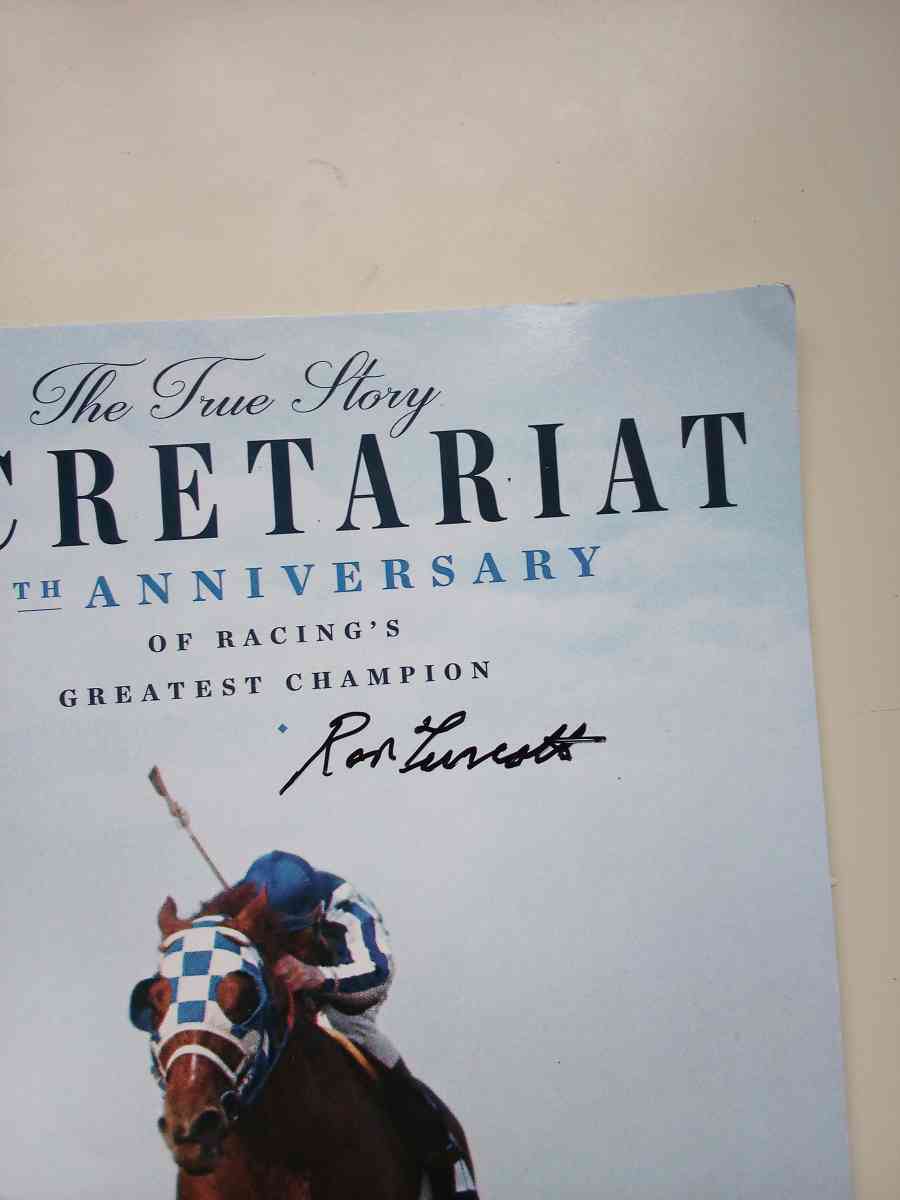 Secretariat 50 th anniversary book and pin