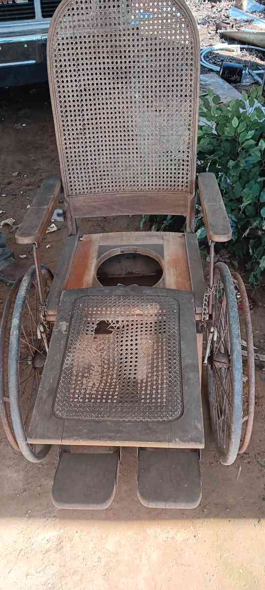 Mid 1800s wheelchair potty portable