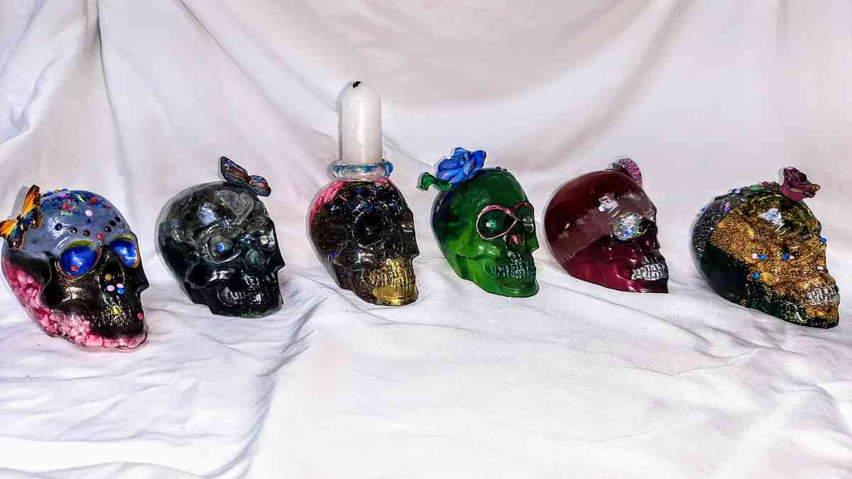 Original Day of the Dead Handcrafted Skulls Medium