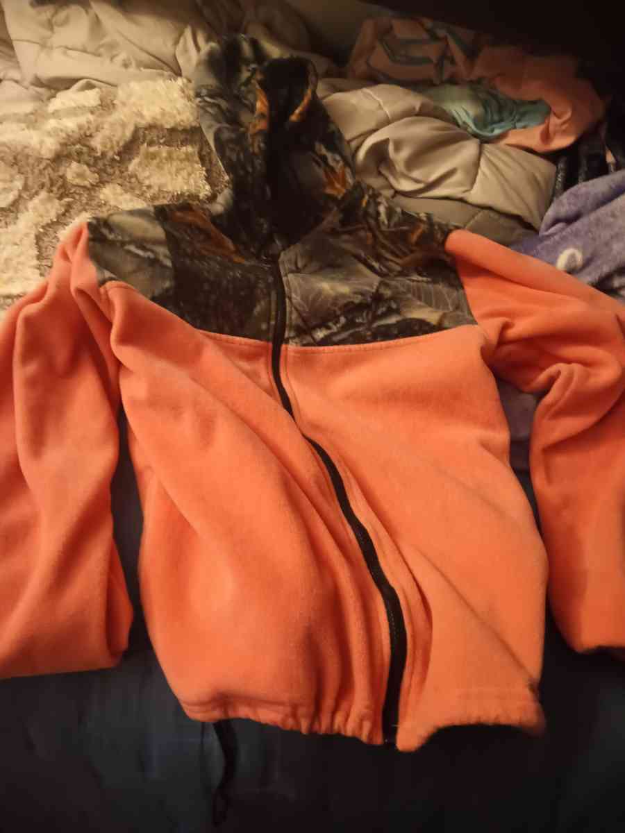 pink como zip up coat