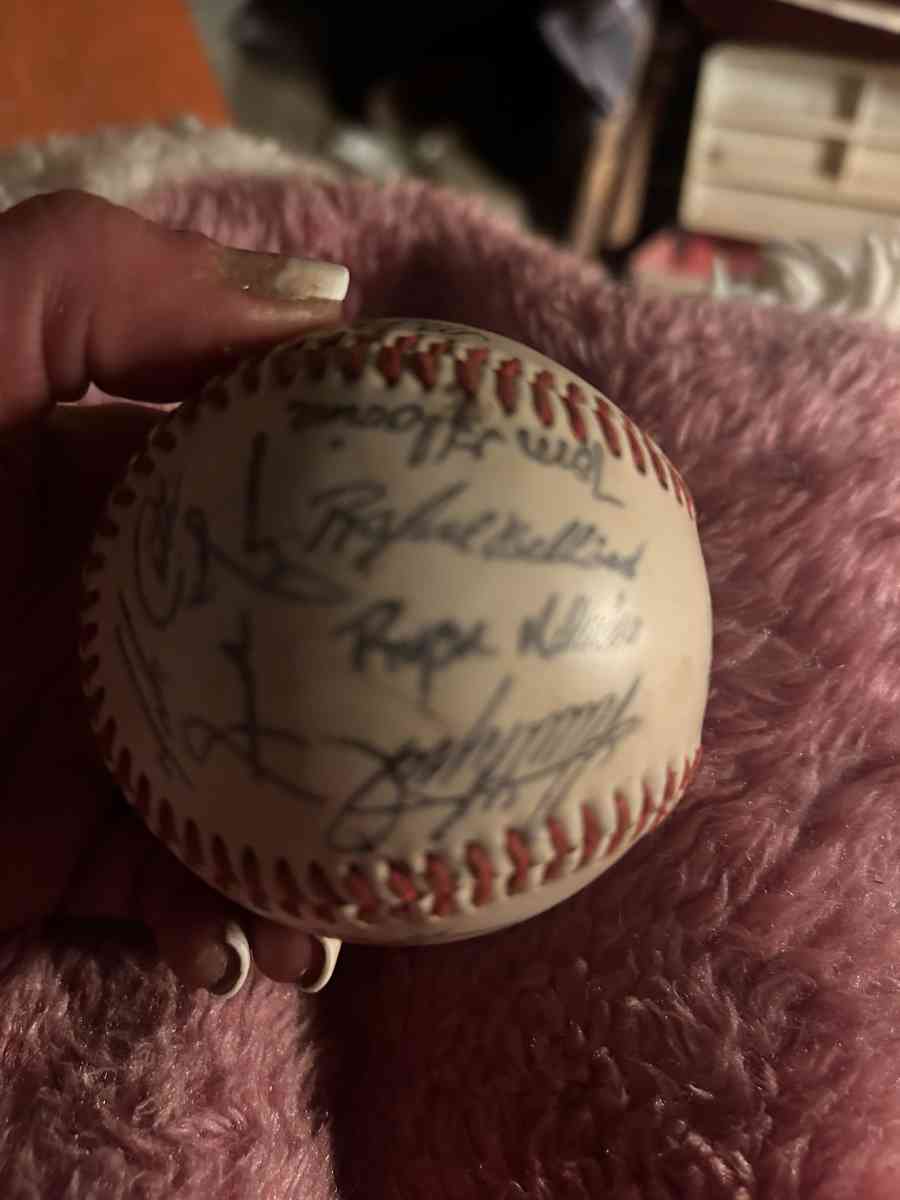 baseball signed by braves team owner