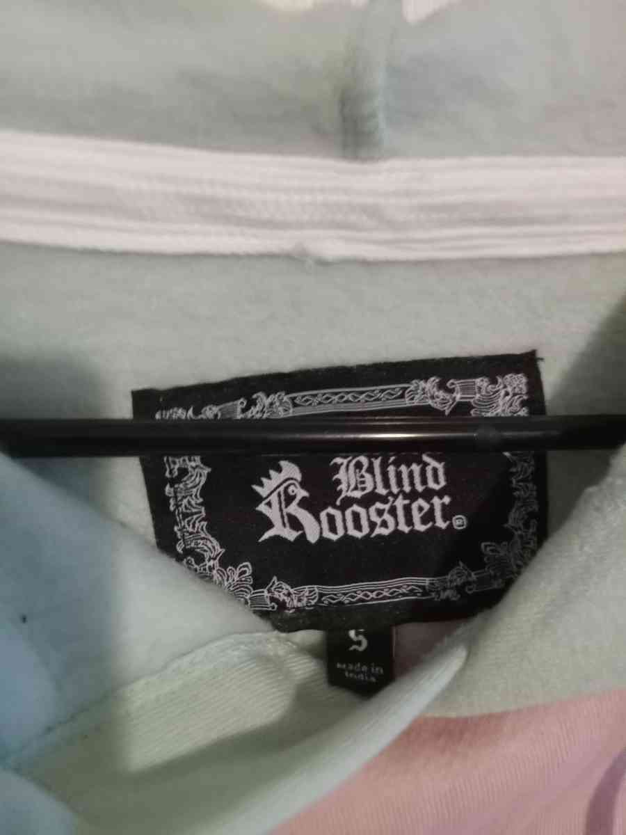 Mens Small Blind Rooster Hoodie