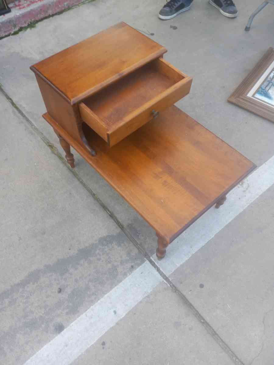 wood cigar end table