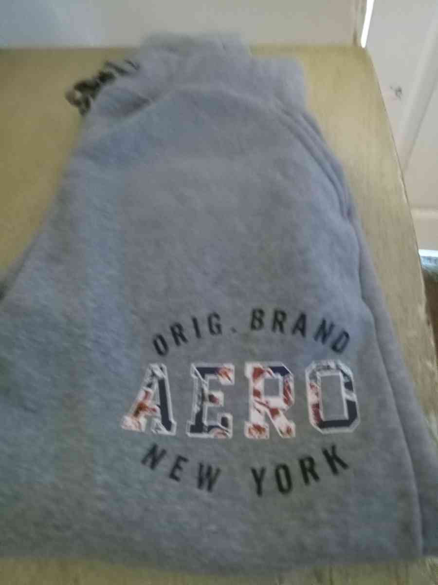 Mens Small Aeropostale Gray Jogger Sweats