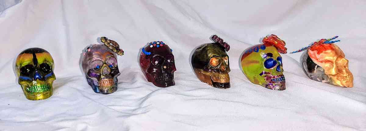 Original Day of the Dead Handcrafted Skulls Small