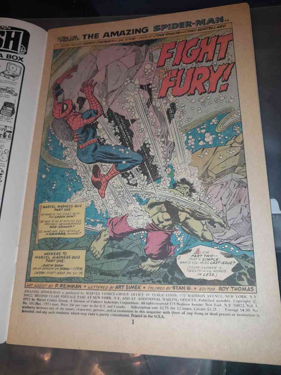 The Amazing SpiderMan Vol1No120 May 1973