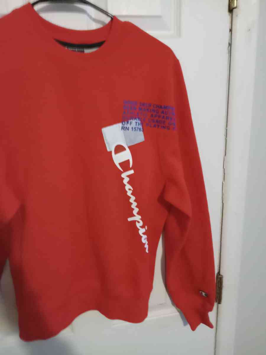 Mens XS Red Champion Sweatshirt