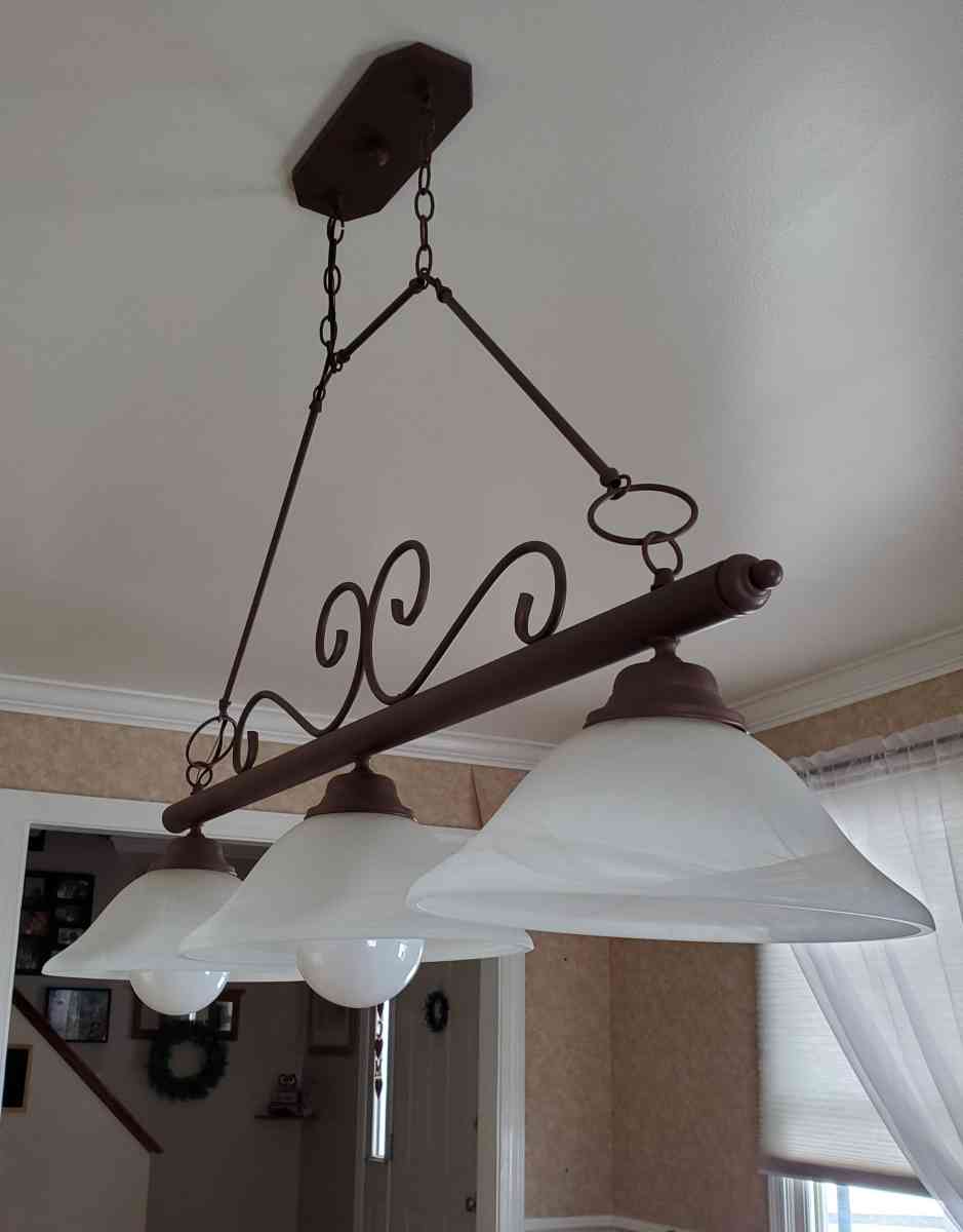 Pool Table Light Fixtures with 2 bulbs Only available