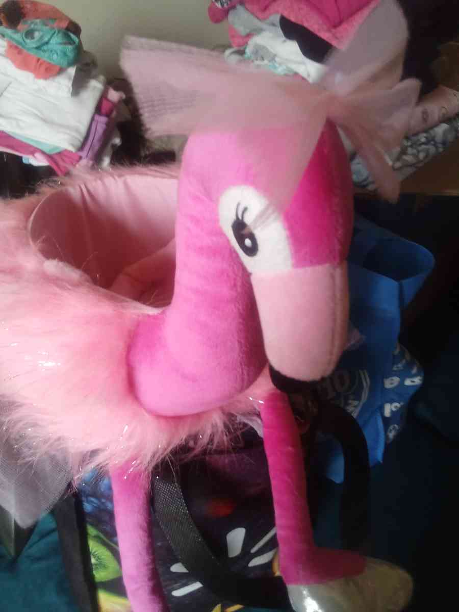 flamingo easter basket