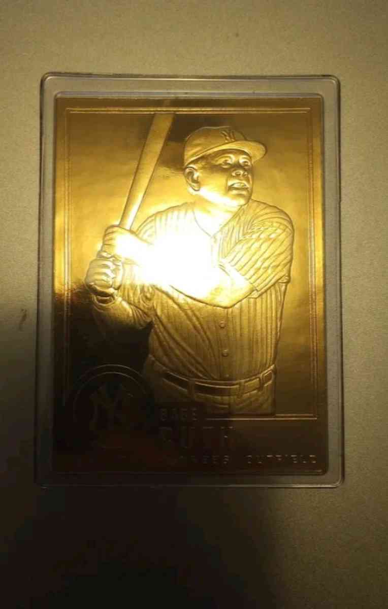 Babe Ruth 1996 Danbury Mint Sealed 22kt Gold Card 30 York