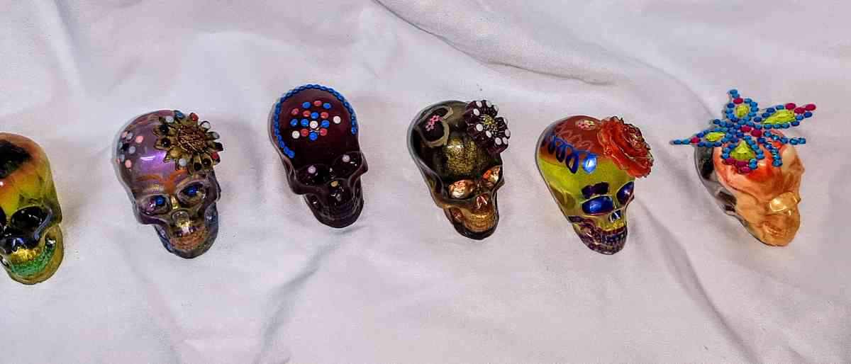Original Day of the Dead Handcrafted Skulls Small