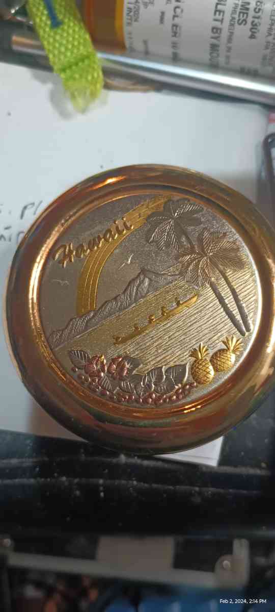 24k plated Hawaii CHOKIN BOX