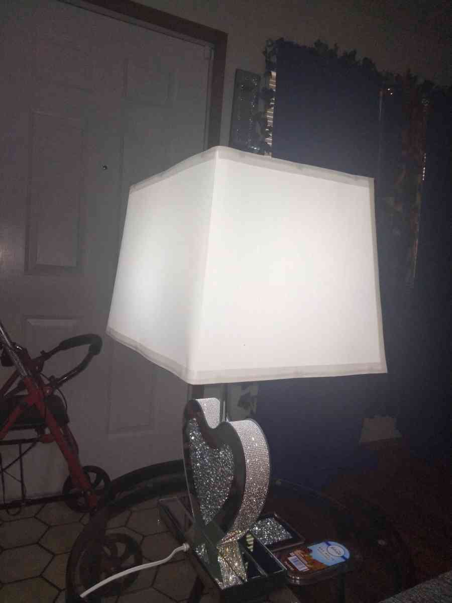 2 diamond crushed lamps new