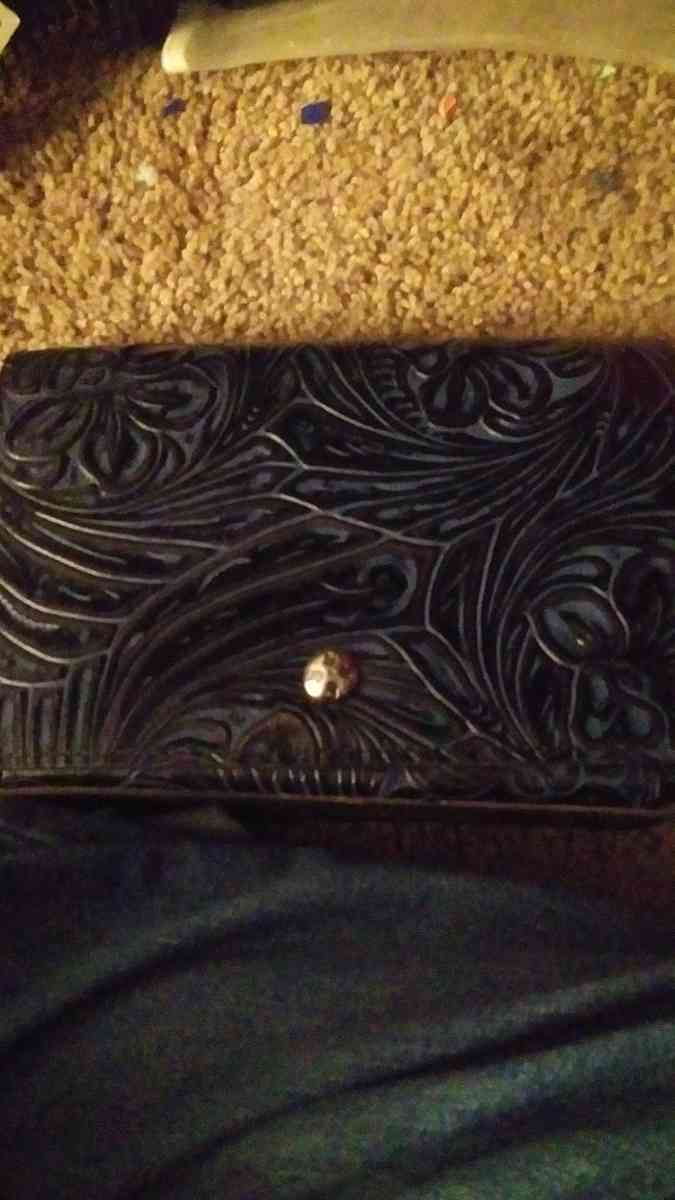 leather hand purse