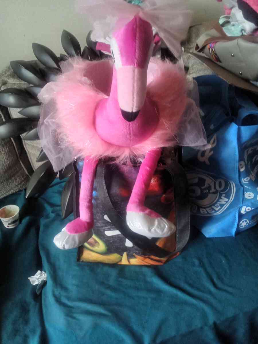 flamingo easter basket