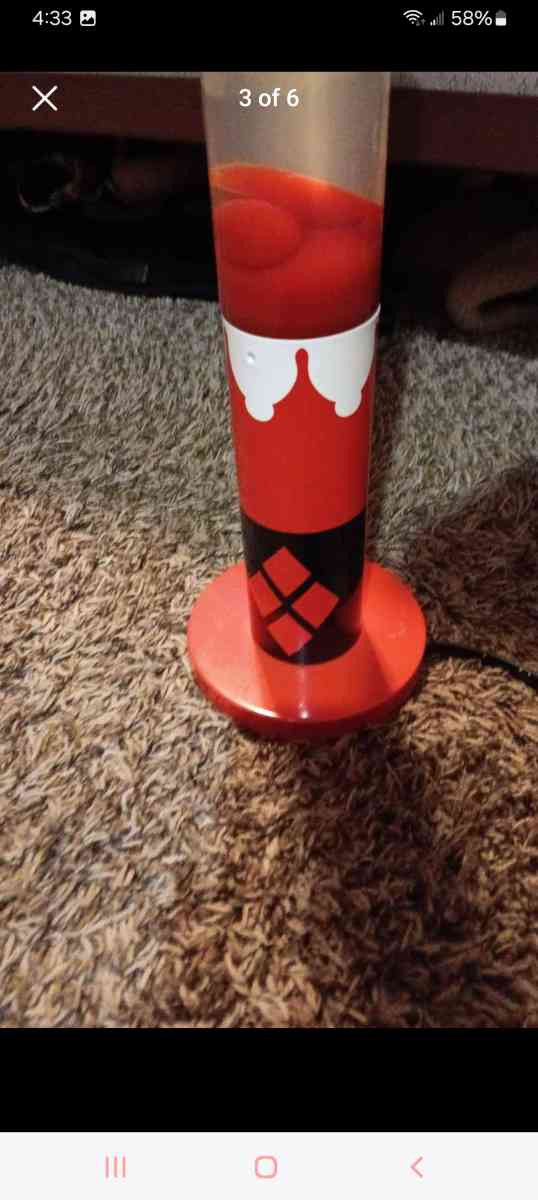 Harley Quinn lava lamp