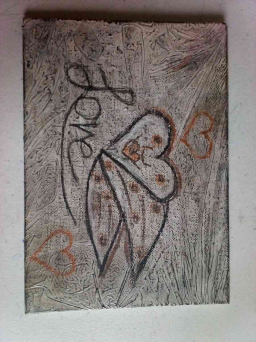 charcoal canvas drawing