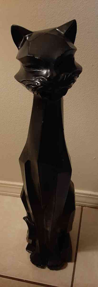 vintage Black Cat Statue