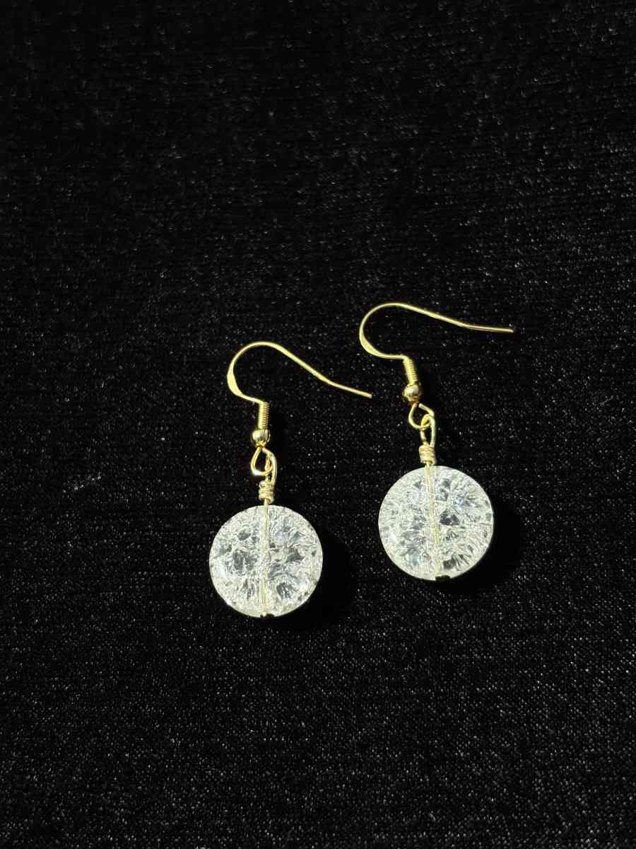 handmade glass bead earrings