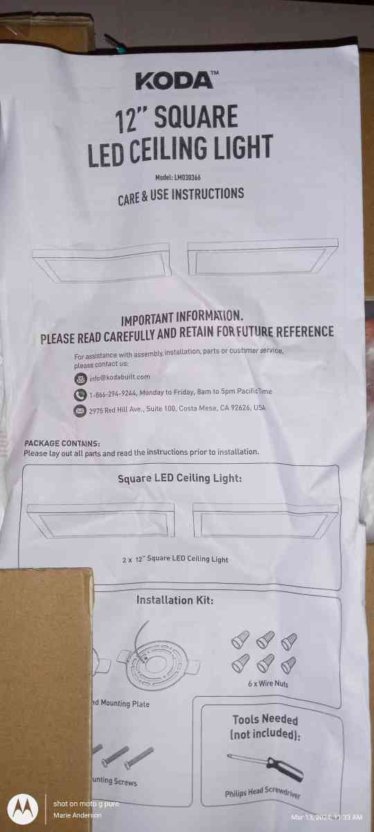 new Koda ceiling lights set of 2