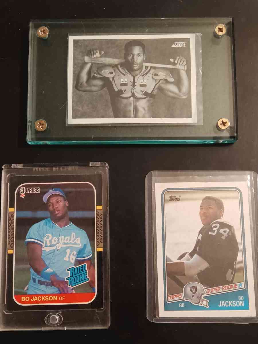 Bo Jackson 3 card lot