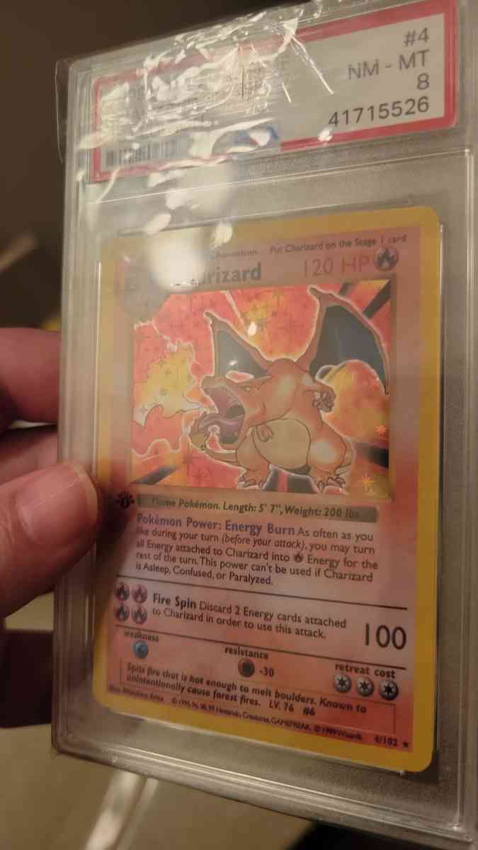 1st edition charizard holo pokemon