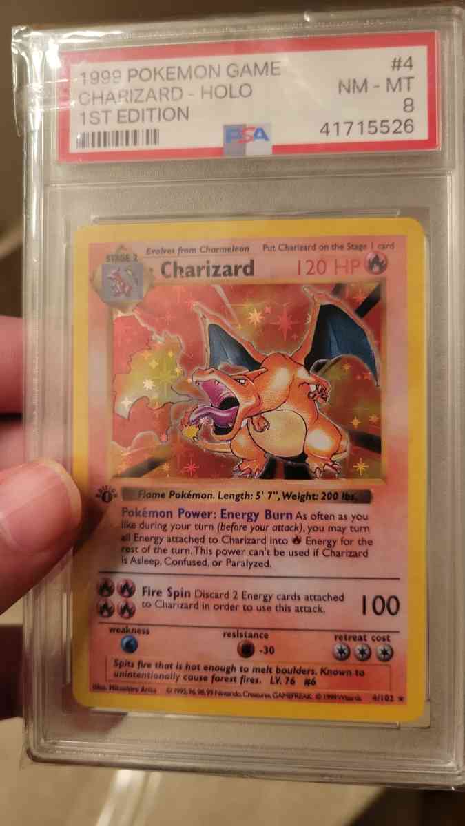 1st edition charizard holo pokemon