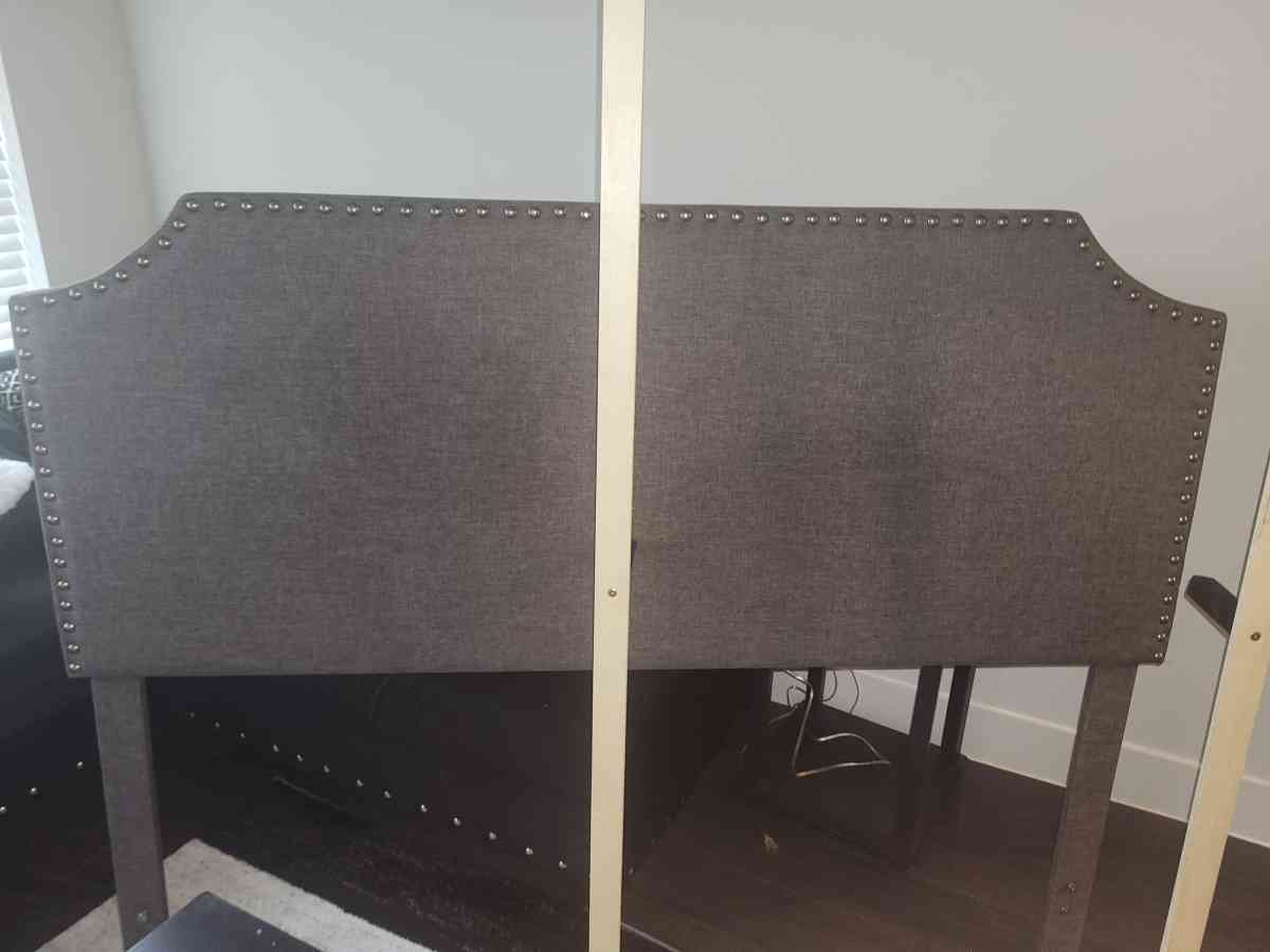I am selling a Gray Queen Headboard and footboard bedframe
