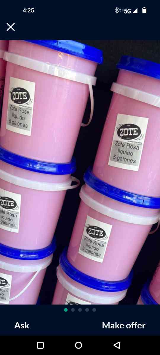 laundry detergent pink liquid zote