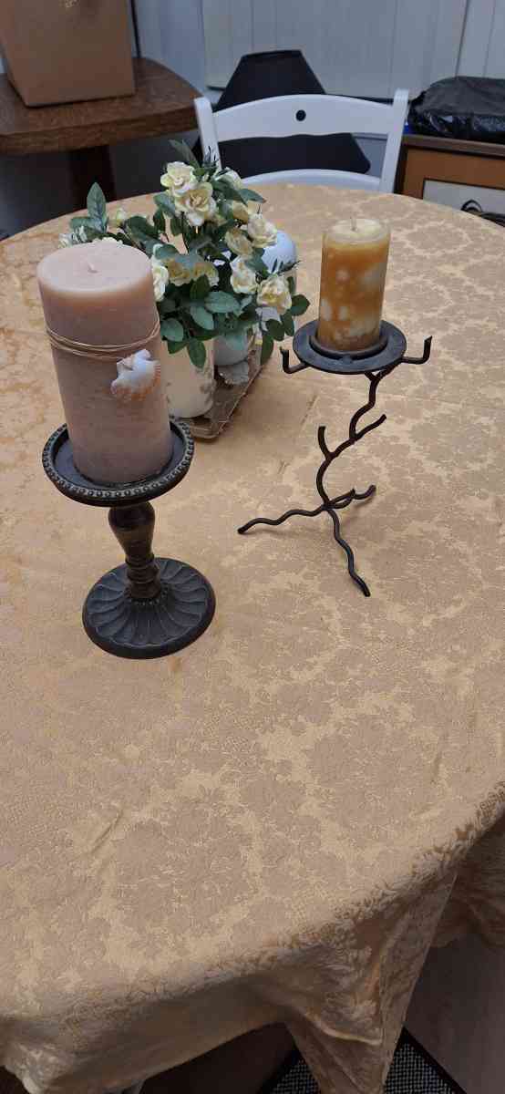 Candle Decor Tall Candles with Candle Stands