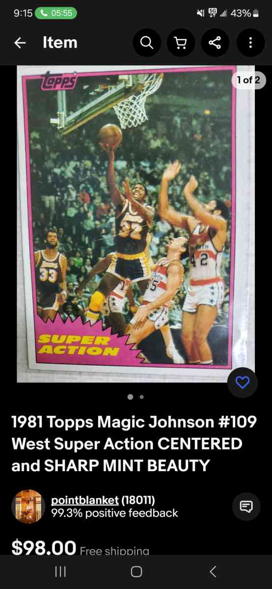 magic johnson card