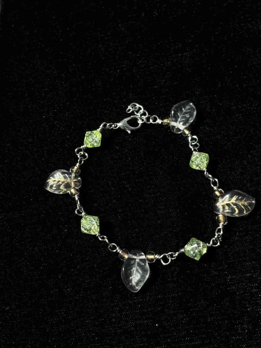 handmade glass beaded bracelet