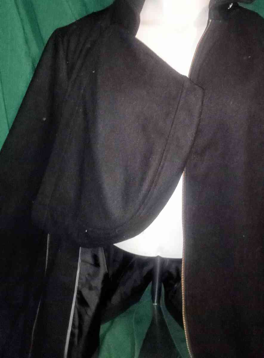 Catherines 2X Detachable Hooded Black Coat