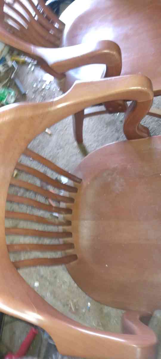 both solid wood chairs One price
