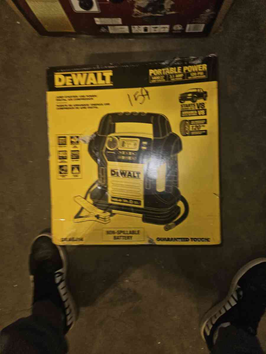 Dewalt portable power jump start with accessories