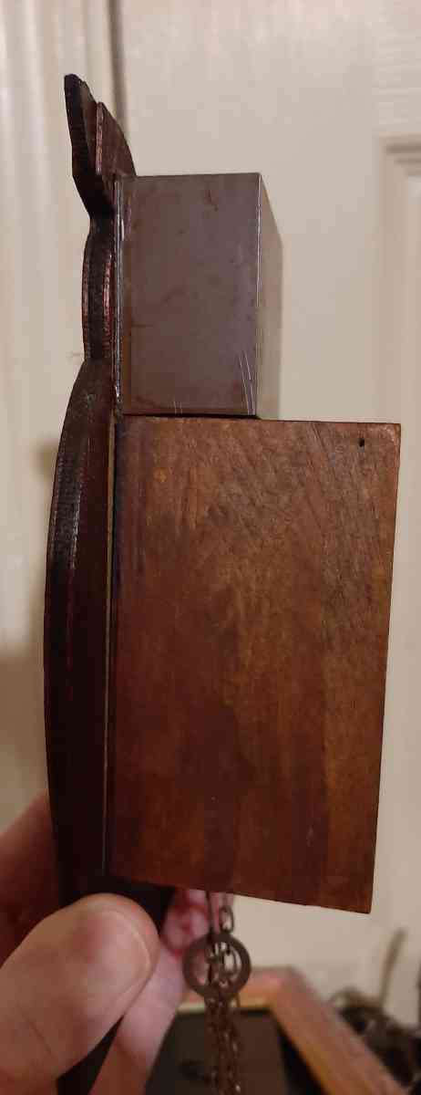 Vintage Black Forest Owl Clock