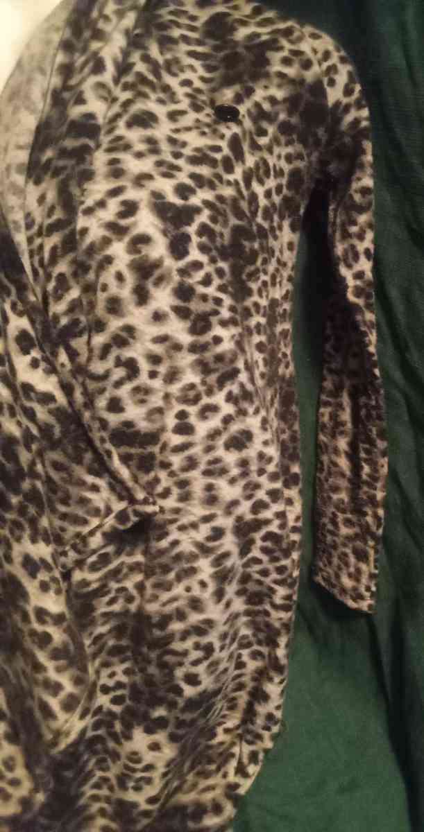 Cecico Small Leopard Print Shrug Cardigan
