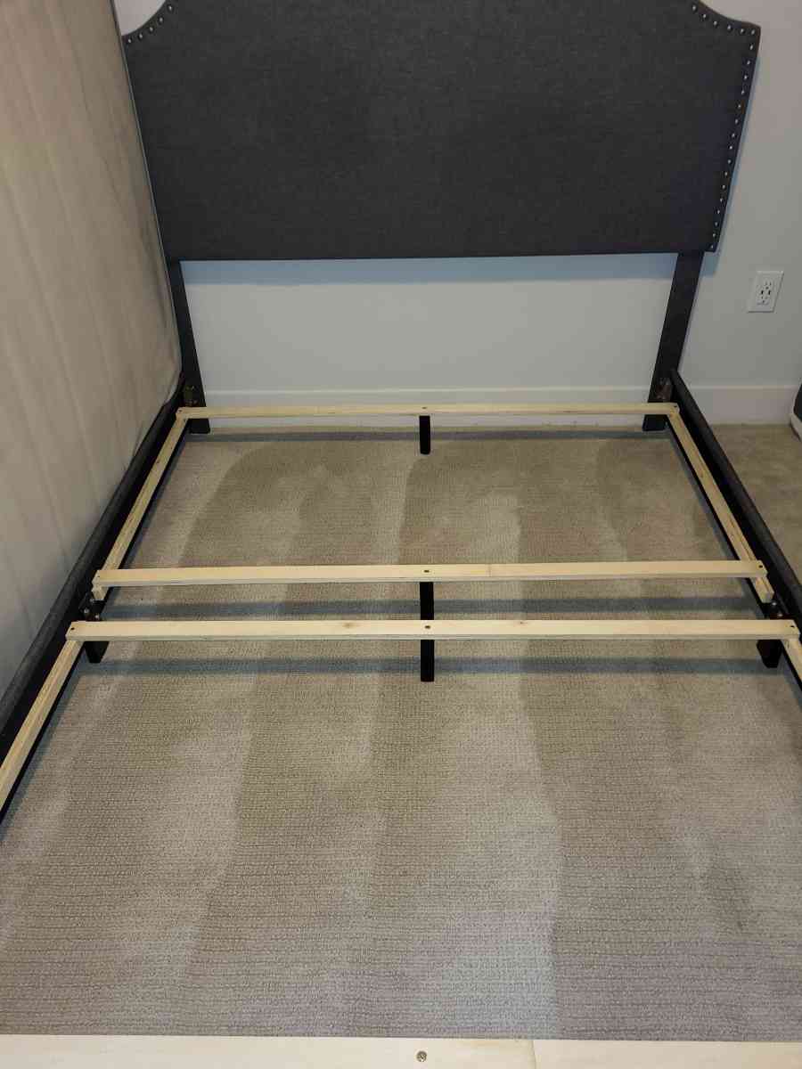 I am selling a Gray Queen Headboard and footboard bedframe