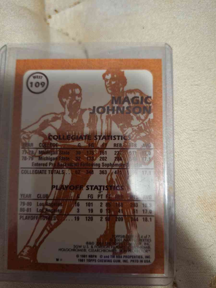 magic johnson card