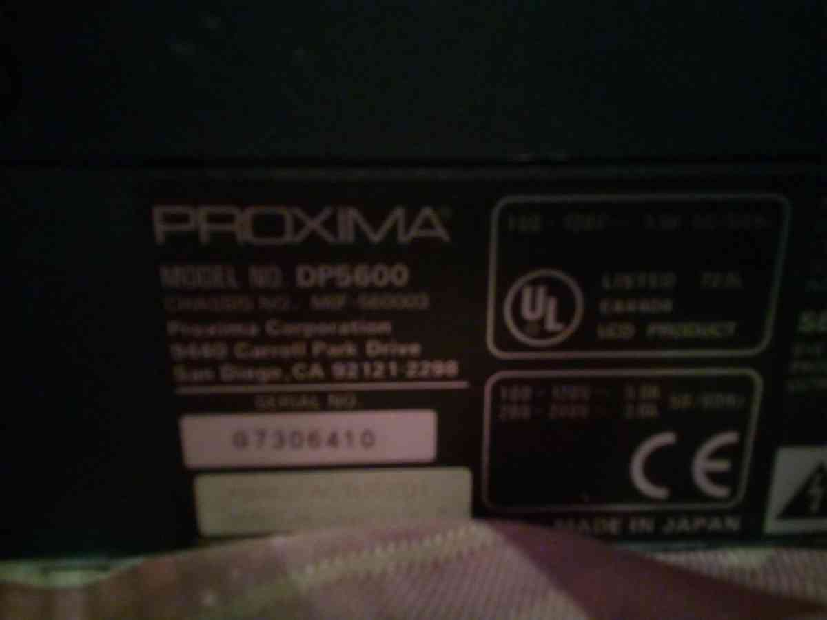 proxima desktop projector 5600
